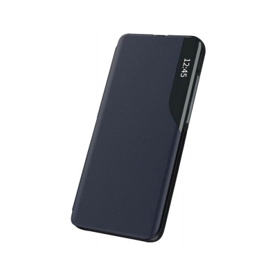 Husa Samsung Galaxy A71, Tip Carte Eco Book Compatibila, Piele Ecologica, Albastru